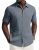 PJ PAUL JONES Mens Short Sleeve Button Down Shirt Casual Summer Shirts Textured