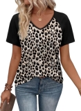 XIEERDUO Plus Size Spring Tops Boho Women’s Clothing Summer Short Sleeve Shirts