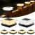 NACINIC 40LM 4×4 Post Solar Lights 6 Pack, Fence Post Solar Lights, 4 Modes