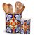 vancasso SIMI Utensil Holder, 7.3″+5.5″ Porcelain Kitchen Utensil Holder for Cou