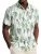 PJ PAUL JONES Hawaiian Shirts for Men Short Sleeve Button Down Shirt Wrinkle Fre