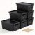Storage Bins with Lids | Plastic Storage Baskets with Lids for Office Organizati