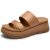 Vilanva Women’s Platform Slip on Sandals Lightweight Comfortable Non-Slip Vacati
