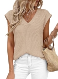 PRETTYGARDEN Women’s 2026 Lightweight Sweaters Vest Spring Trendy Cap Sleeve V N