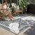 HUGEAR 5’x8′ Outdoor Rug Waterproof Plastic Straw Rugs Grey Reversible Olive Lea