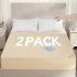 2 Pack Waterproof Mattress Protector California King Size, Deep Pocket Fit