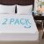 2 Pack Waterproof Mattress Protector California King Size, Deep Pocket Fit