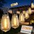 100FT Outdoor String Lights, Waterproof Patio Lights with Clear Shatterproof Pla