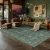 WondRg 6×9 Washable Area Rug for Living Room Bedroom Vintage Green Carpet Soft L