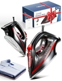 Sundu Steam Iron for Clothes with Rapid Heating Ceramic Coated Soleplate