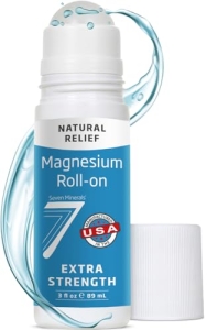 Seven Minerals Extra Strength Magnesium Roll On Stick – USA Made, 3 Fl Oz