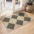 Bavni Checkered Easy Jute Rug,2×3 Door Mat Machine Washable Non Slip Woven Plaid