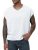 KEEPSHOWING Sleeveless Shirts for Men Cotton Dolman Sleeve Crop Vest Top T Shirt