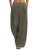 FireSwan Linen Pants Women Wide Leg Palazzo Pants Flowy Elastic Waist Summer Bea