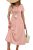 OFEEFAN Pink Polka Dot Maxi Midi Long Dresses for Women 2026 Spring Summer Sundr