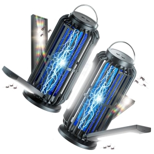 TYPEC 2 Pack Solar Bug Zapper, 3 Solar Charging Panels