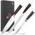 imarku 3 Piece Knife Set, Professional Japanese High Carbon Stainless Steel Chef