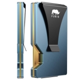 furid Minimalist Card Wallet for Men Slim: Rfid Metal Wallet with Money Clip Cre