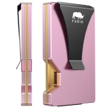 furid Minimalist Card Wallet for Men Slim: Rfid Metal Wallet with Money Clip Cre
