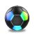 RZLCCL Soccer Ball Speaker, Black, IPX6, 5W Stereo, TWS