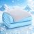 Seyfote Summer Cooling Comforter King Size, Blue & Gray, 90 x 104 Inches