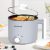 KERZION Electric Hot Pot :1.5L Mini Ramen Cooker with Overheat & Boil-Dry Protec