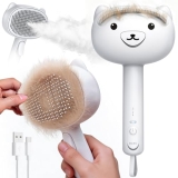 Self Cleaning Shedding No-Rinse Steam Cat Brush