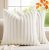 MEGAYES Set of 2 Decorative Throw Pillow Covers 18×18 Faux Fur