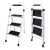 OLIXIS Step Ladder, 3 Sturdy Step Stool with Anti-Slip Pedal & Comfortable Handr