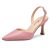 Athlefit Women’s Kitten Heels Closed Toe Pumps Shoes Pink Size 8.5
