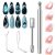 modelones Cat Eye Magnet Set, 5PCS 3-in-1 Dual-Head Nail Magnet Pen with Heart