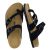 CUSHIONAIRE Lucky 100% Genuine Leather Suede Womens Sandals