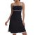 VIPARK Womens Tennis Dress Black White Contrast A-Line Athletic Dress with Built