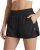 Stelle 2 in 1 Womens Running Shorts High Waisted Athletic Workout Gym Short with