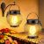 Tuyluxe Solar Lanterns Outdoor Waterproof, Metal Hanging Lights, 2 Pack