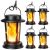 TuyLuxe Solar Lanterns Outdoor, 4 Pack Flickering Flame Solar Lights