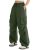 COPYLEAF Parachute Cargo Pants Women Lightweight Quick Dry Baggy Hiking Pants wi