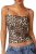 QINSEN Women’s Double Lined Basic Tank Top Adjustable Spaghetti Straps Sleeveles