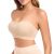 Finduself Strapless Bras for Women Non-Slip Padded Bandeau Bra Wireless Tube Top
