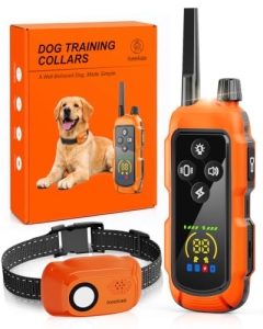 ikeekaa Shock Collar for Dogs, 4000 FT Nightlight 3 Training Modes