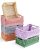 6 Pack Small Pastel Plastic Storage Baskets