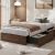 GarveeHome Twin Size Wood Platform Bed Frame with 2 Storage Drawers