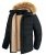 Black Winter Coats for Men with Hood Waterproof Puffer Jacket Mens