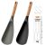 FINENUT 2-Pack Silicone Cooking Spoons with Wood Handle & S-Hooks