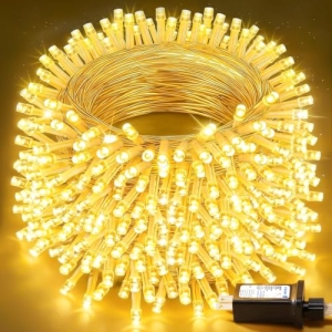 WASTROYAL 100+16.4FT Warm White LED Fairy Lights