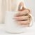 Fake Nails Press Ons Almond – Metallic Rose Gold Chrome Fake Nails