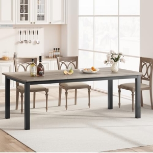 GarveeHome Industrial Dining Table for 6-8 People