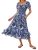 Kate Kasin Womens Summer Boho Floral Maxi Dress 2026 Square Neck Puff Sleeve Smo