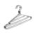 FAOGO 5 Pack Clothes Hanger, Stainless Steel Construction, One Handed Operation