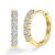 WES 925 Sterling Silver Hypoallergenic Moissanite Hoop Earrings